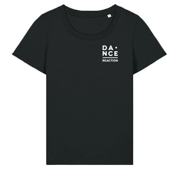 T-Shirt Volwassenen FITTED Diepe Hals Klein Logo Wit Thumbnail